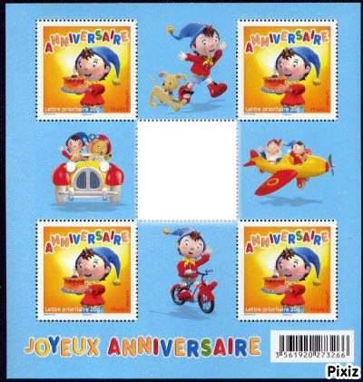 timbres collector oui-oui Fotomontáž