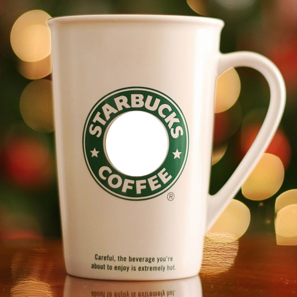 Starbucks Coffee Cup Фотомонтажа