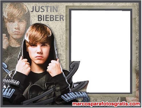 Justin Bieber never say never Fotomontagem