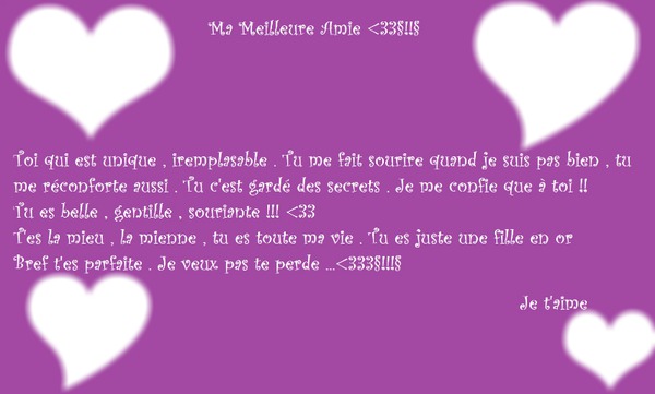 tu es ma meilleure amie citations pour les filles