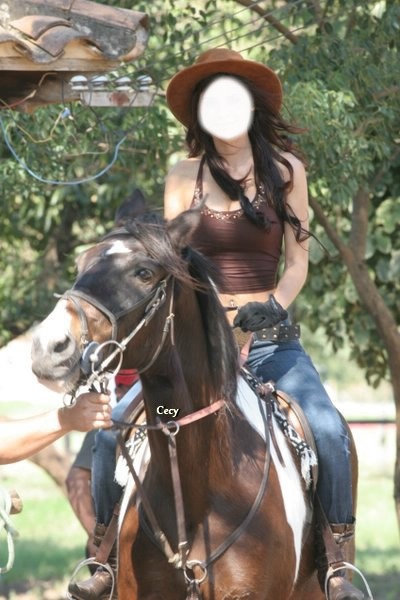 Cc mujer en caballoII Fotomontage