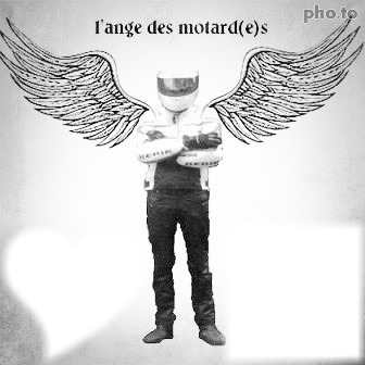 l'ange des motard(e)s Photo frame effect