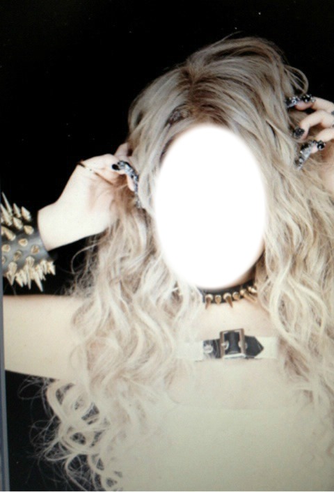 blond girl Fotomontagem