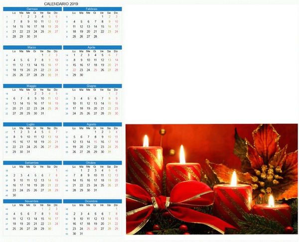 calendario Fotomontagem