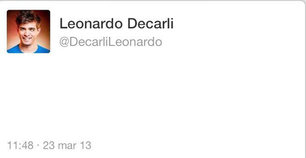 Leonardo Decarli twitter Fotomontaż