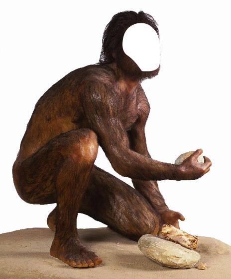 Homo habilis Fotomontaż