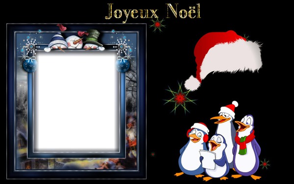 joyeux Noël Fotomontáž