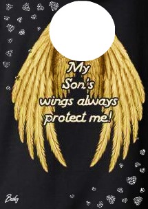 my sons wings Photo frame effect