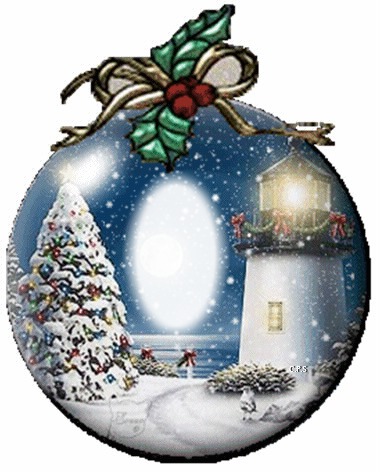 Cc esfera navideña con nieve Fotomontaż