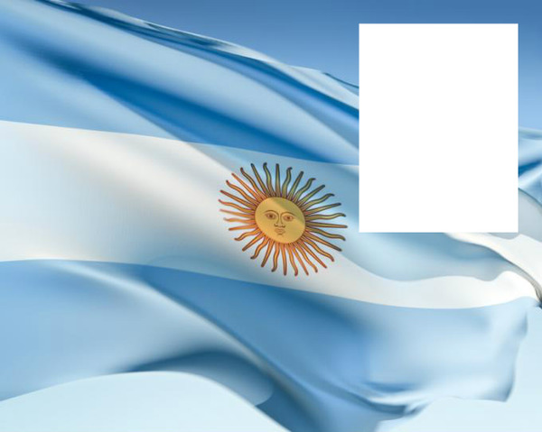 Argentina flag Photo frame effect