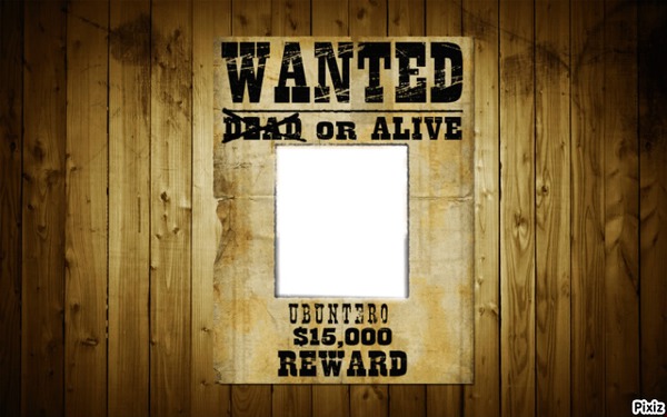 wanted alive Fotomontage