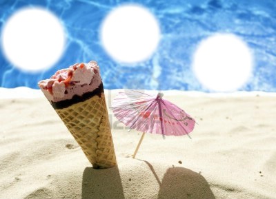 PLAGE GLACE Montage photo