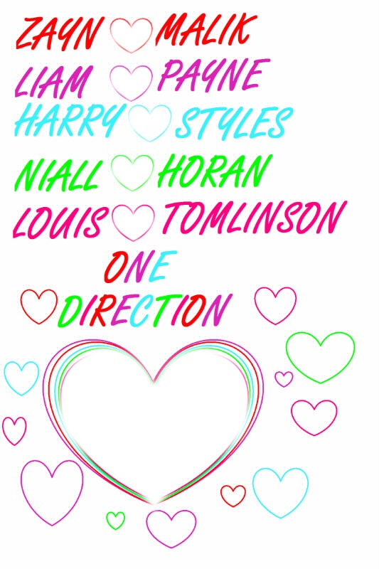One direction coeur Montage photo