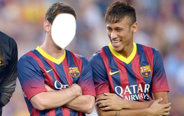 Messi e Neymar Фотомонтаж