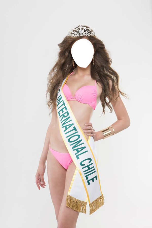 Miss International Chile Fotomontaż