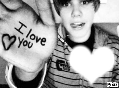 Bieber Coração Fotomontagem
