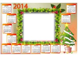 calendário Natal Montaje fotografico