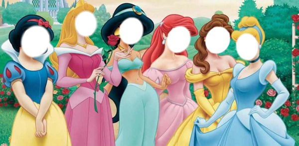 Disney princesses Photo frame effect