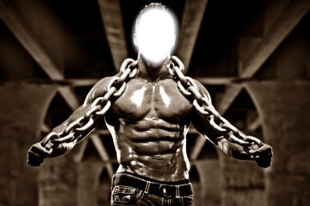 MUSCLE HOMME Fotomontage