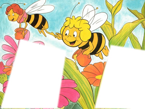 maya l 'abeille Fotomontažas