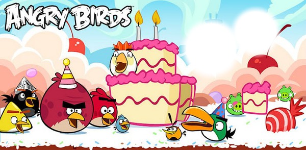 Anniversaire Angry Birds Fotomontaggio