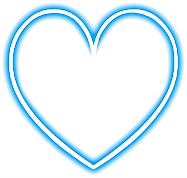 coração azul Fotomontaż