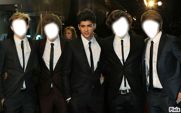 le groupe one direction Fotomontage