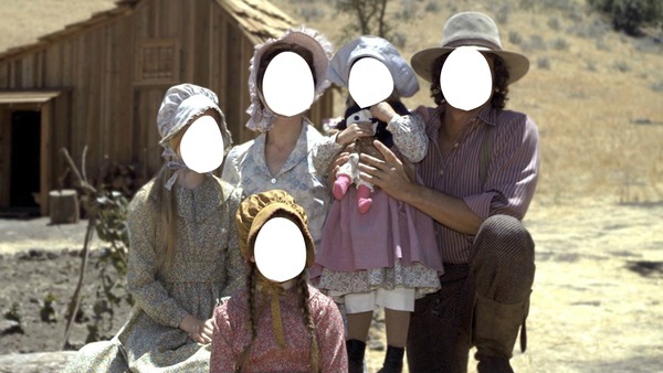 famille de la prairie Photomontage