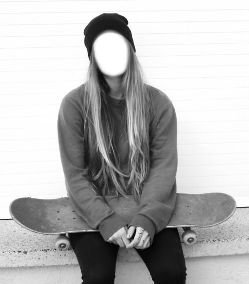 SKATER GIRL Fotomontasje
