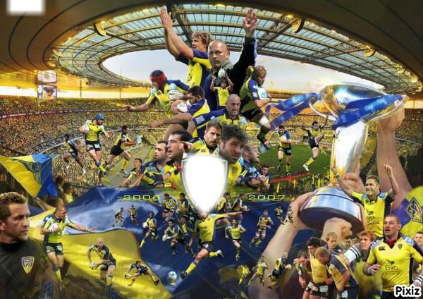 ASM rugby Photomontage
