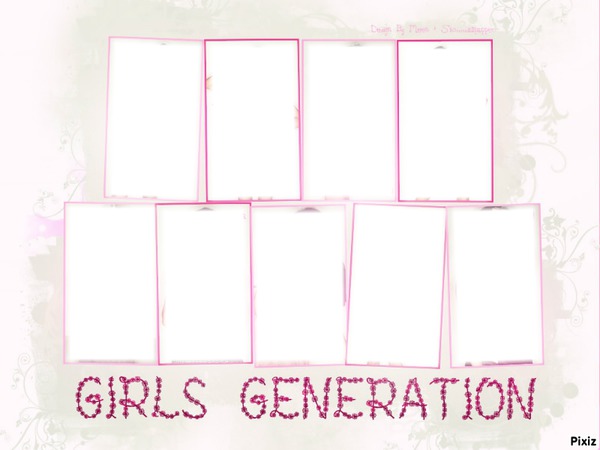 Girls Generation Montaje fotografico
