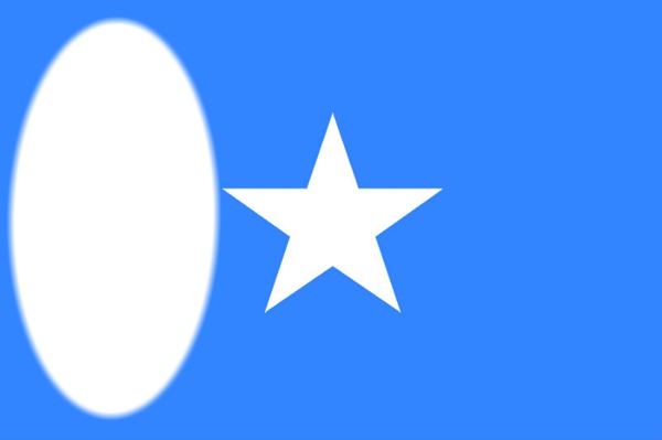 Somali flag (Cawaale) Photo frame effect