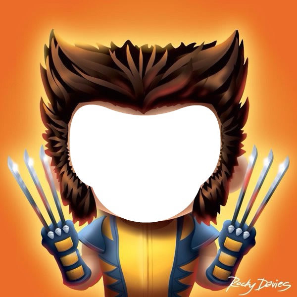 bébé Wolverine Photo frame effect