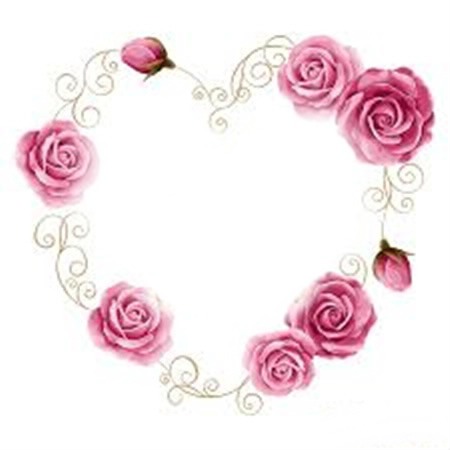 Corazón de rosas Photomontage