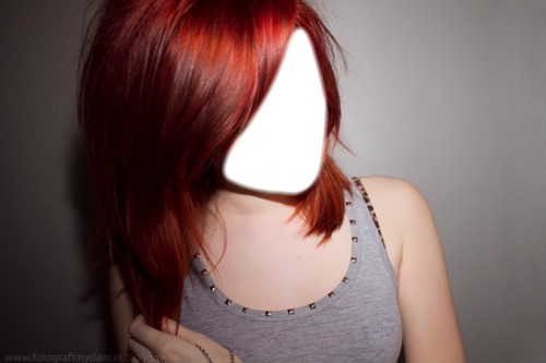 Hair orange Photomontage
