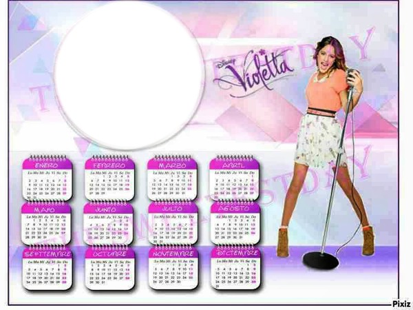 Kalendarz Violetty Fotómontázs