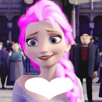 Elsa Frozen Heart Photo frame effect