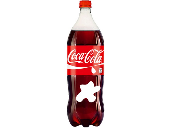 coca cola Fotomontaža