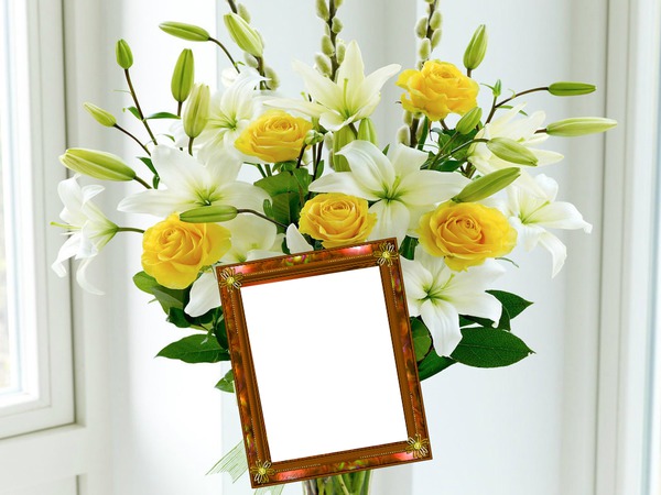 Bouquet de printemps Fotomontage
