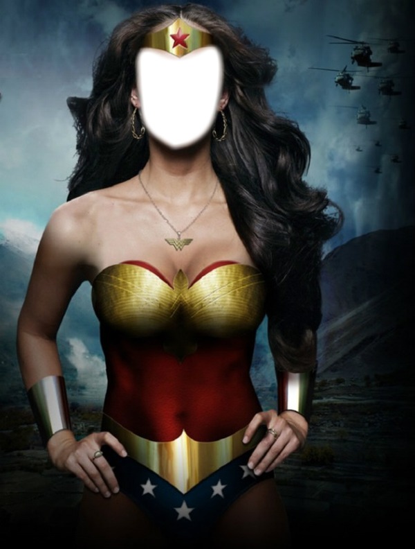 Wonder woman Fotomontáž