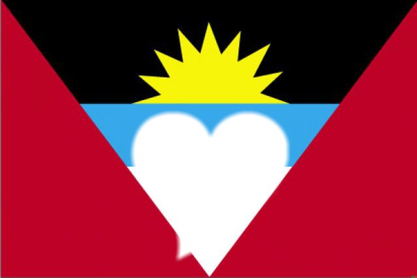 Antigua and Barbuda flag Photo frame effect