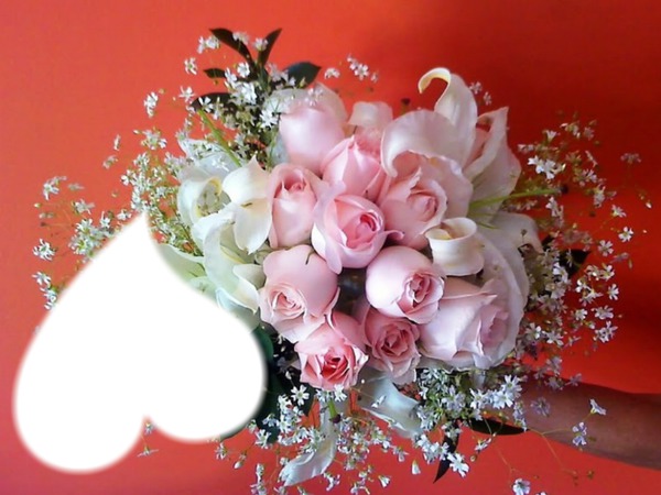 bouquet de fleurs Montage photo