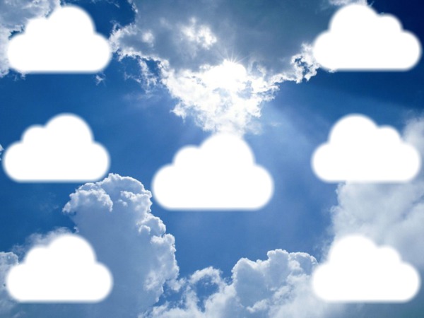 nuages Fotomontáž