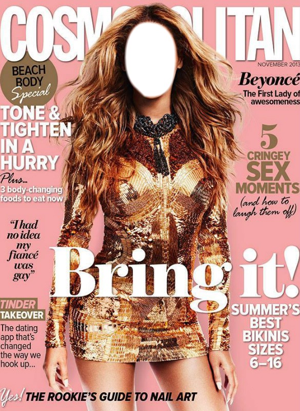 Beyonce face Fotomontage
