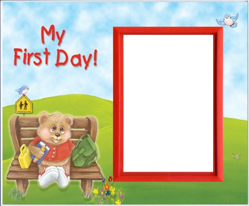 back to school Photo frame effect
