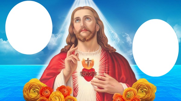 sagrado corazon de jesus Photomontage