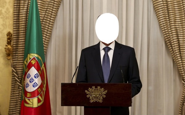 président Portugais Fotomontagem