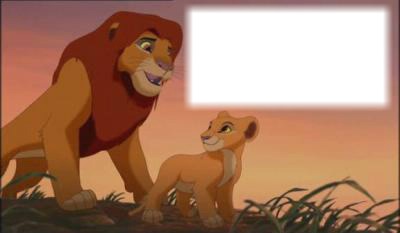 le roi lion 2   simba et kiara Valokuvamontaasi