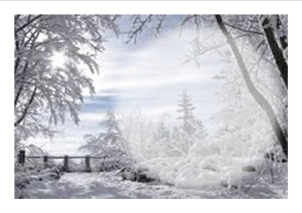 joli paysage hiver Fotomontaggio