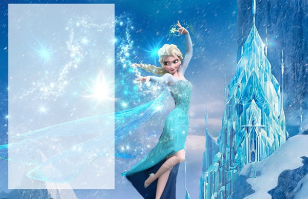 Elsa reine des neiges Fotomontáž